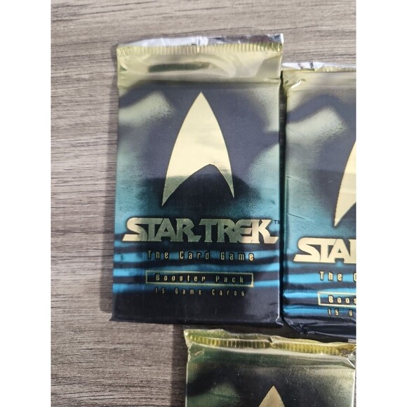 Star Trek The Card Game 1996 Vintage Skybox 3 Booster Packs - Picture 3 of 4